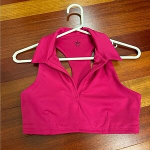 Alo yoga crop top with collar